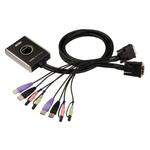 ATEN CS682 - Switch KVM / audio / USB - 2 x KVM / audio / USB - 1 utente locale - desktop